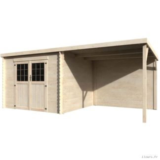 Abri de Jardin bois – 18,36 m2- Haut De Gamme