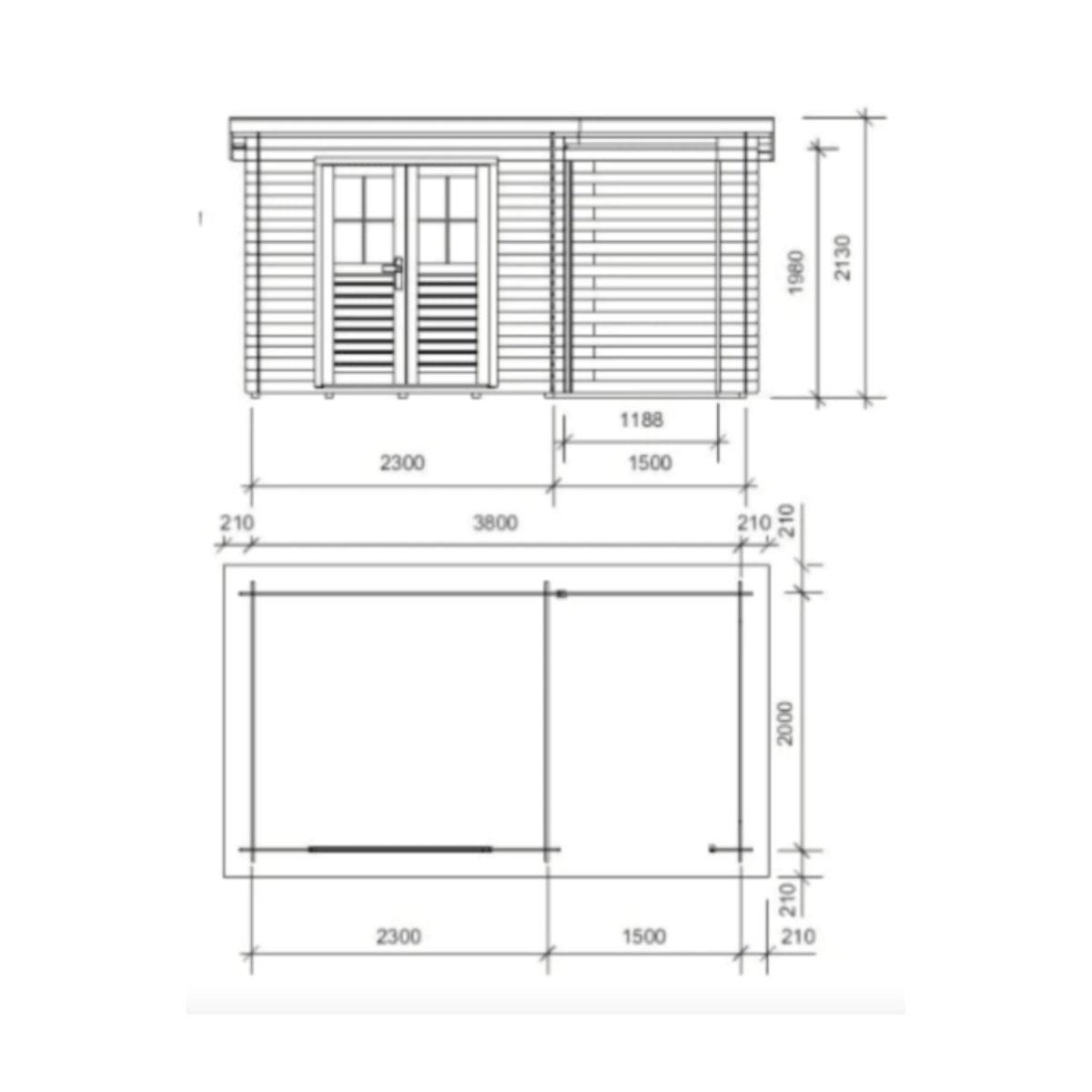 Abri de jardin Bois – 7.44 m2 – Image 5