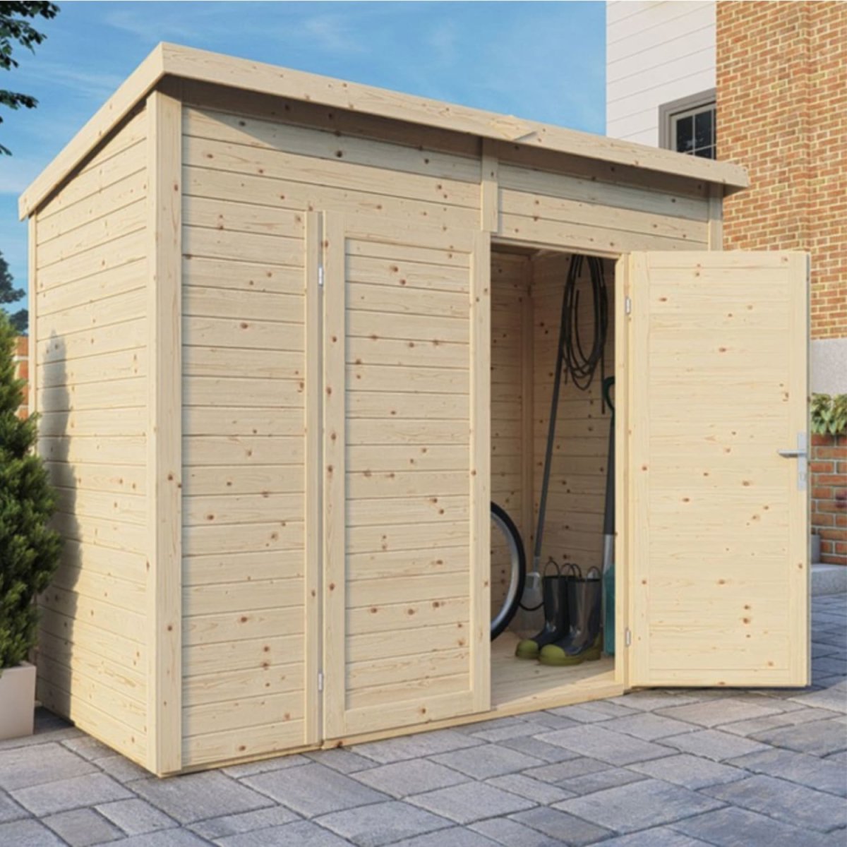 Abri de jardin bois Midway – 244 x 121 cm – Image 3