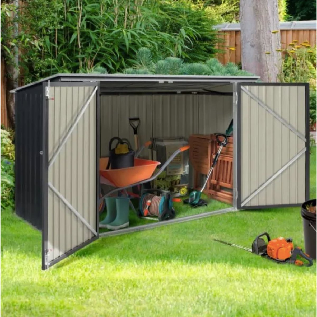 Abri jardin métal – 2.2 m2 – Porte à verrouillage – Image 5