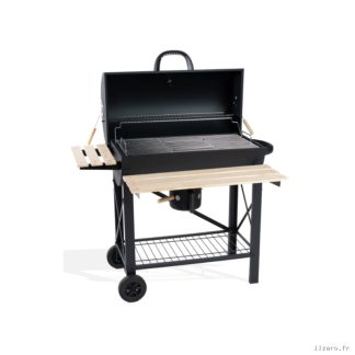 Barbecue Charbon de Bois XXL avec Couvercle – Grille Américaine