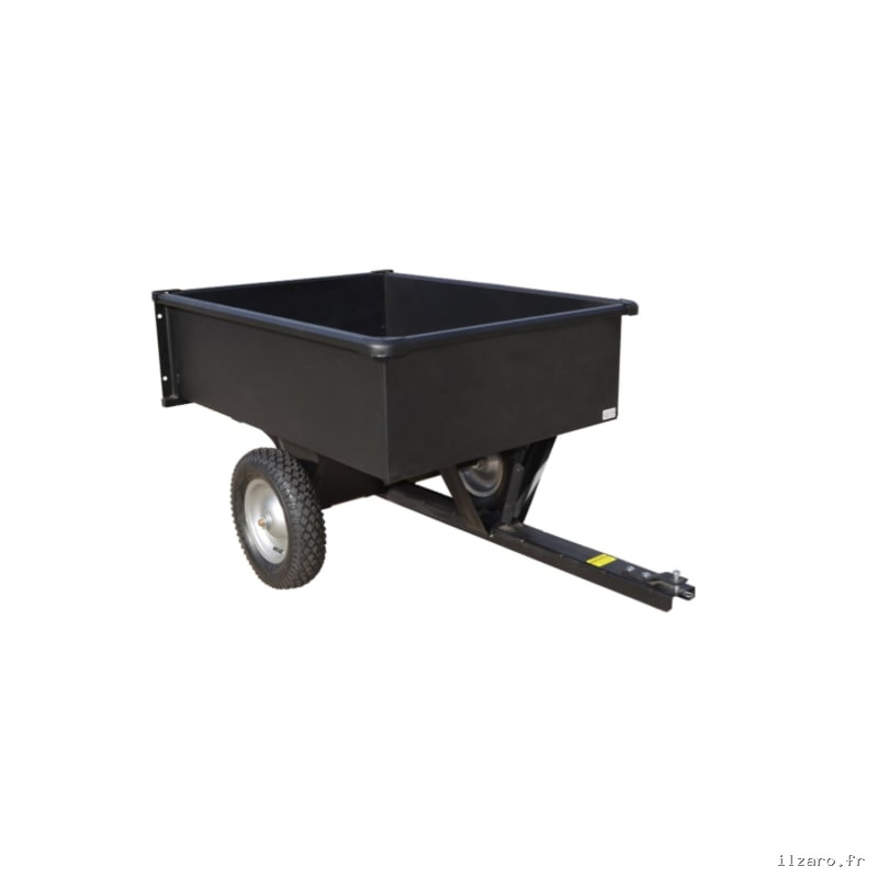 Remorque avec benne basculante en acier soudée capacité de 226kg